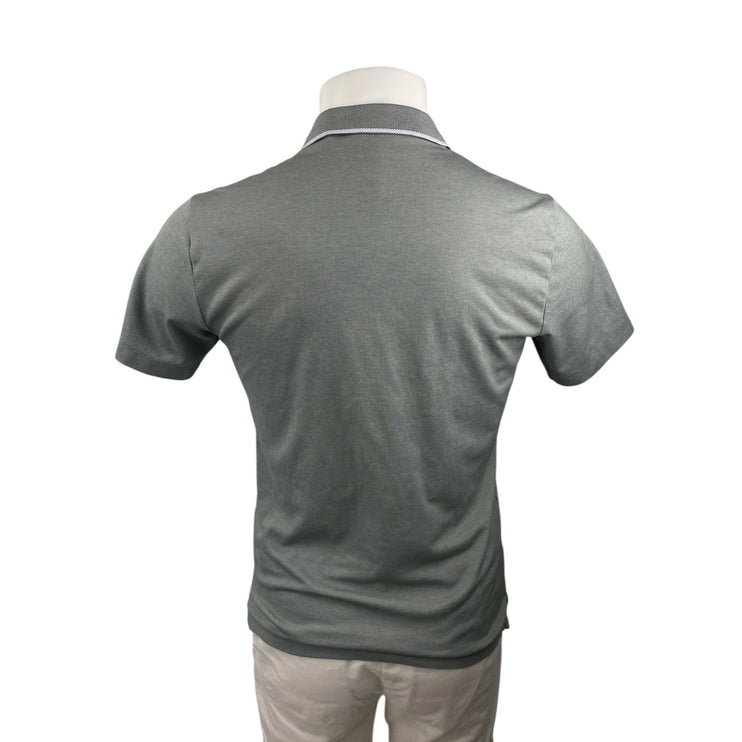 Theory Men's Gray Short Sleeve Collared Performance Golf Polo Shirt Top Size M