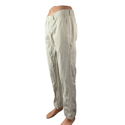 J.Crew The Sutton Men's Beige High Rise Chino Tapered Denim Jeans Pants Sz 33x32