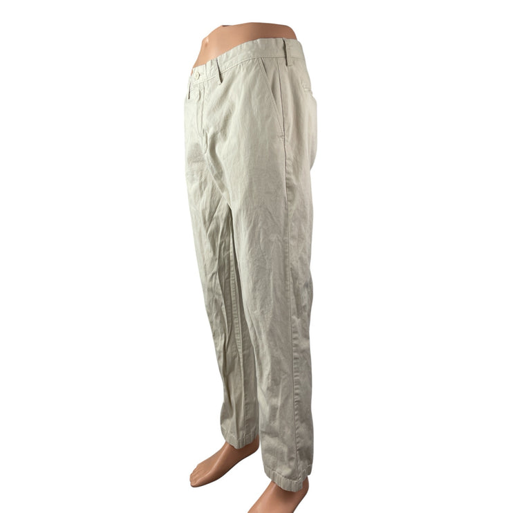 J.Crew The Sutton Men's Beige High Rise Chino Tapered Denim Jeans Pants Sz 33x32