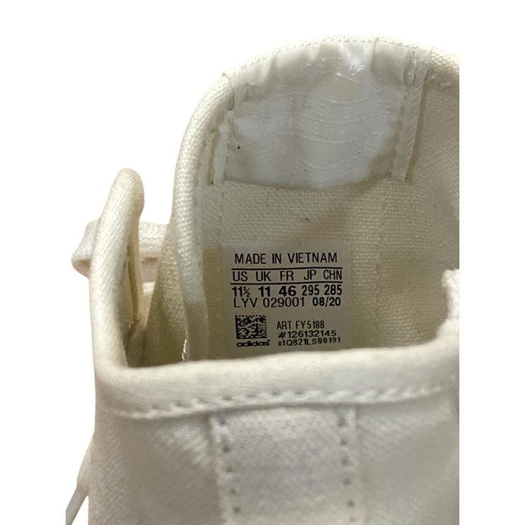 Adidas Nizza HI Human Men's Off White High Top Lace Up Walking Sneakers Size 11