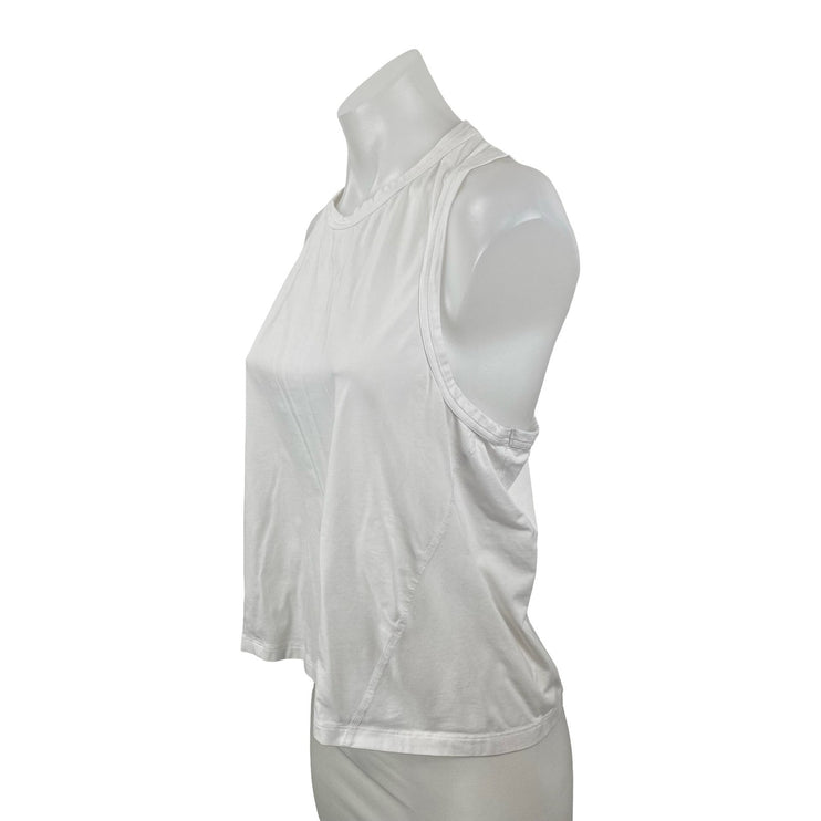 YPB Your Personal Best Women White Racerback Workout Athletic Tank Top Size M