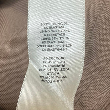 Aritzia Babaton Brown Sleeveless High Neck Cami Camisole Tank Bodysuit Top Sz L