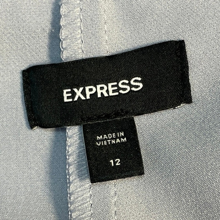 EXPRESS Women's Gray Sleeveless Button Front Vest Top & Mini Skirt Sets Size M