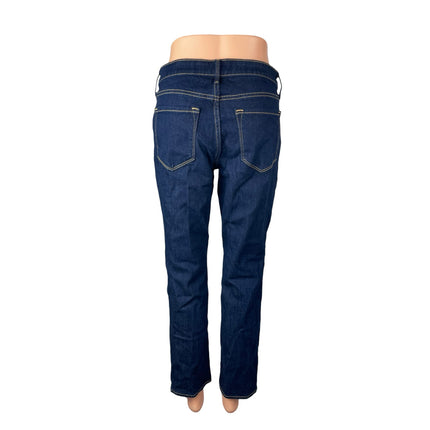 Old Navy Women's Dark Blue High Rise Slim Wow Straight Denim Jeans Pants Size 6