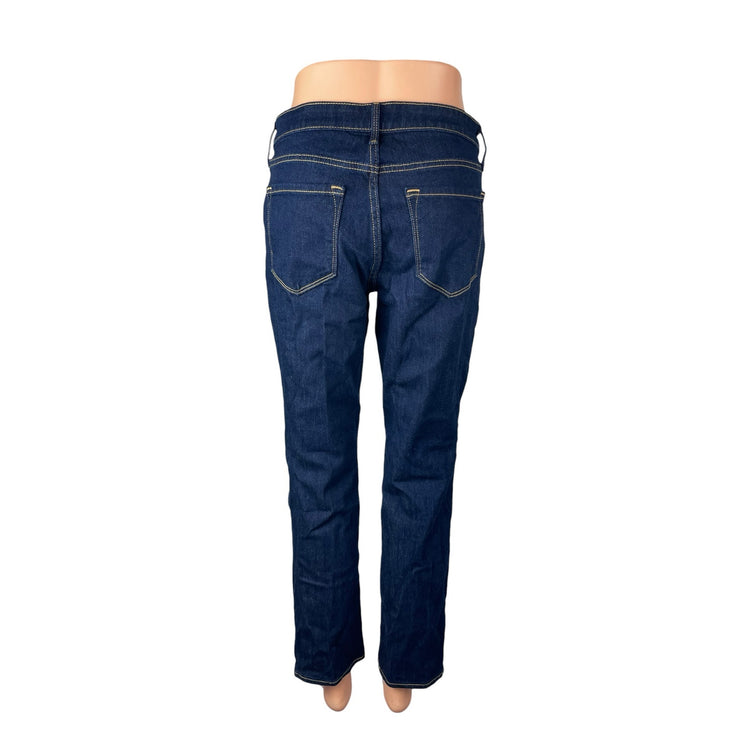 Old Navy Women's Dark Blue High Rise Slim Wow Straight Denim Jeans Pants Size 6