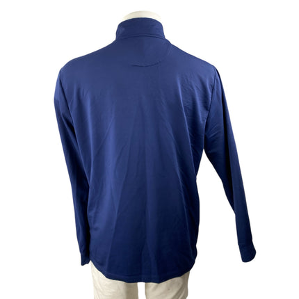 Vineyard Vines Men's Navy Blue Long Sleeve Quarter Zip Pullover Sweatshirt Sz M