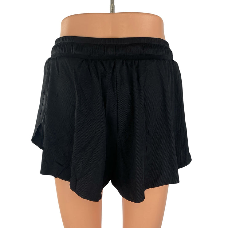 Joy Lab Women's Black High Waisted Yoga Running Workout Athletic Shorts Size S