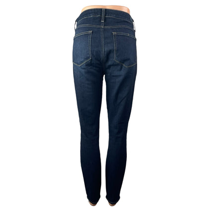 Paige Women's Blue Dark Wash High waisted Slim Fit Skinny Denim Jeans Pants 30