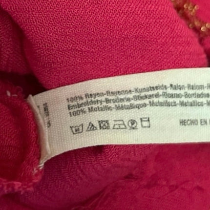 Free People Intimately Pink Paisley Embroidered Sleeveless Tunic Dress Size XS
