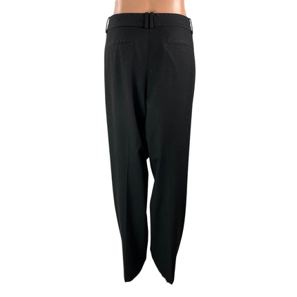 Ann Taylor Women's Black High Rise Tailored Straight Leg Trouser Dress Pants 14