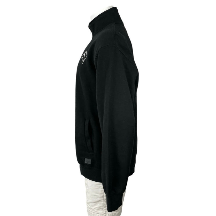Landway Rockridge Mens Black Logo Mock Neck Long Sleeve Sweater Sweatshirt Top L