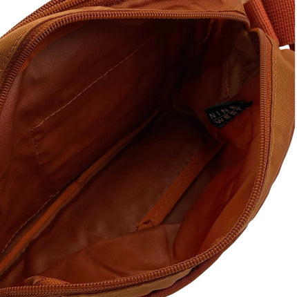 Nine West Unisex Coral Nylon Messenger Pockets Adjustable Crossbody Handbag OS