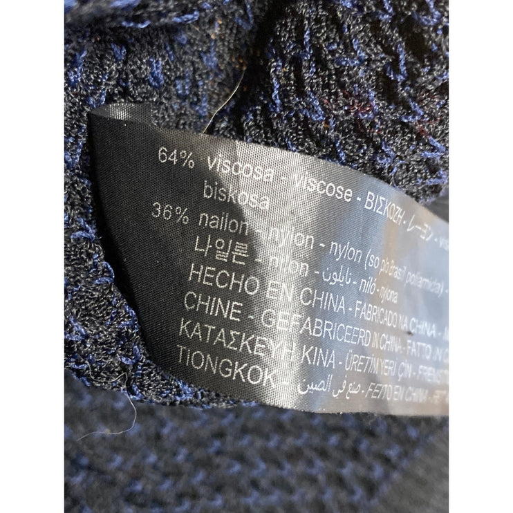 Zara Women's Black Knit Short Sleeve Crew Neck Sweater T Shirt Tee Top Size M