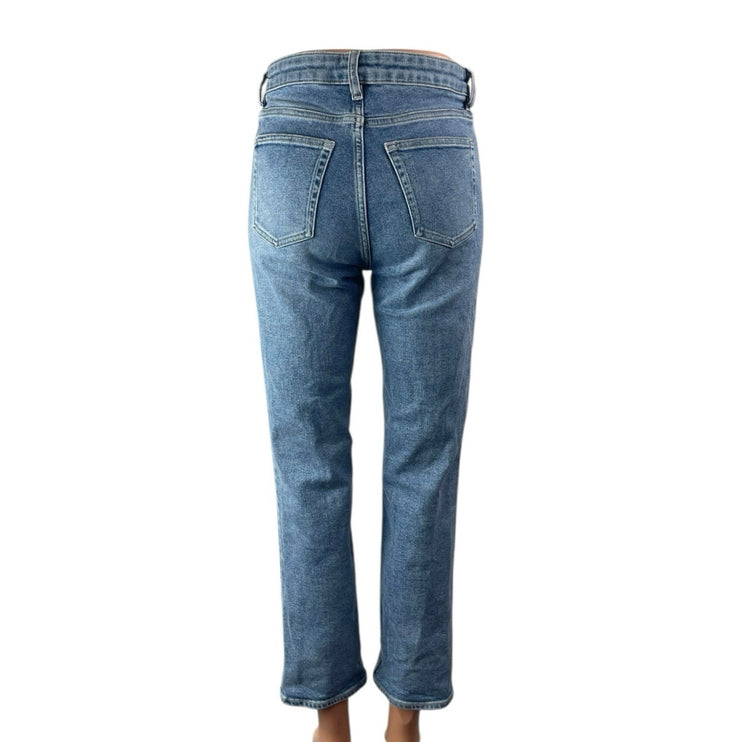 COS Women's Blue Slim Straight Ankle Medium Wash High Rise Denim Jeans Size 25