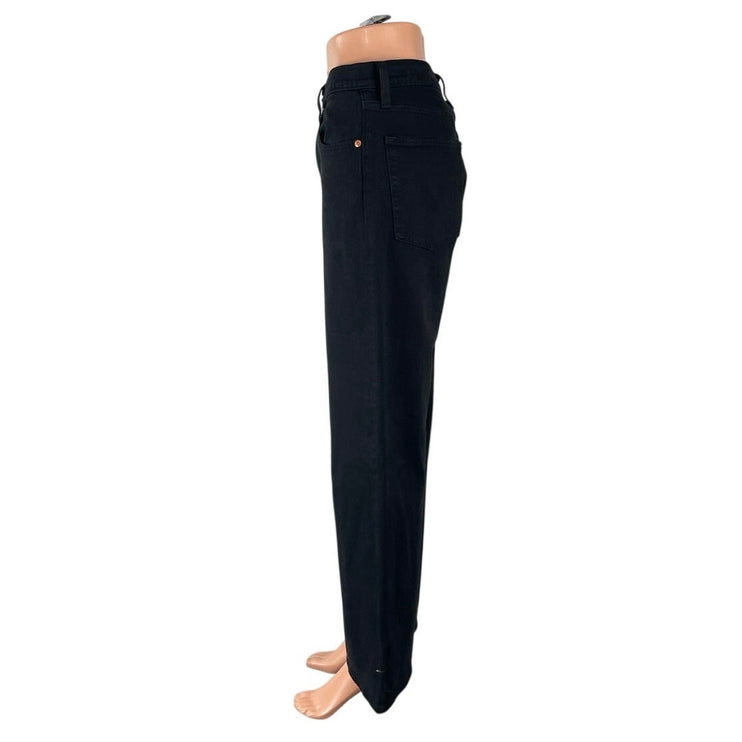 Levi's Ribcage Straight Ankle Women's Black High Rise Baggy Denim Jeans Size 29