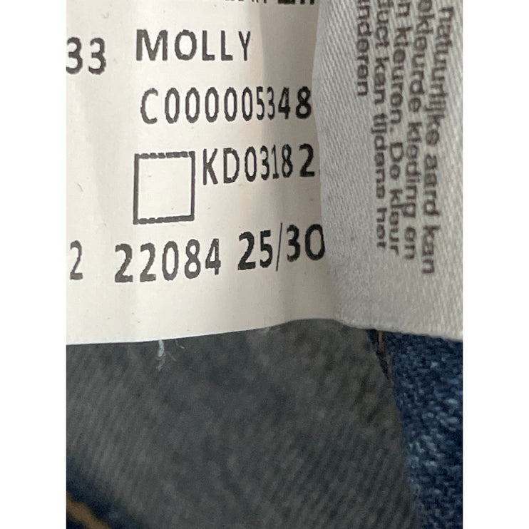 Mavi Molly Women's Blue Classic Mid Rise Flared Bootcut Denim Jeans Size 25x30