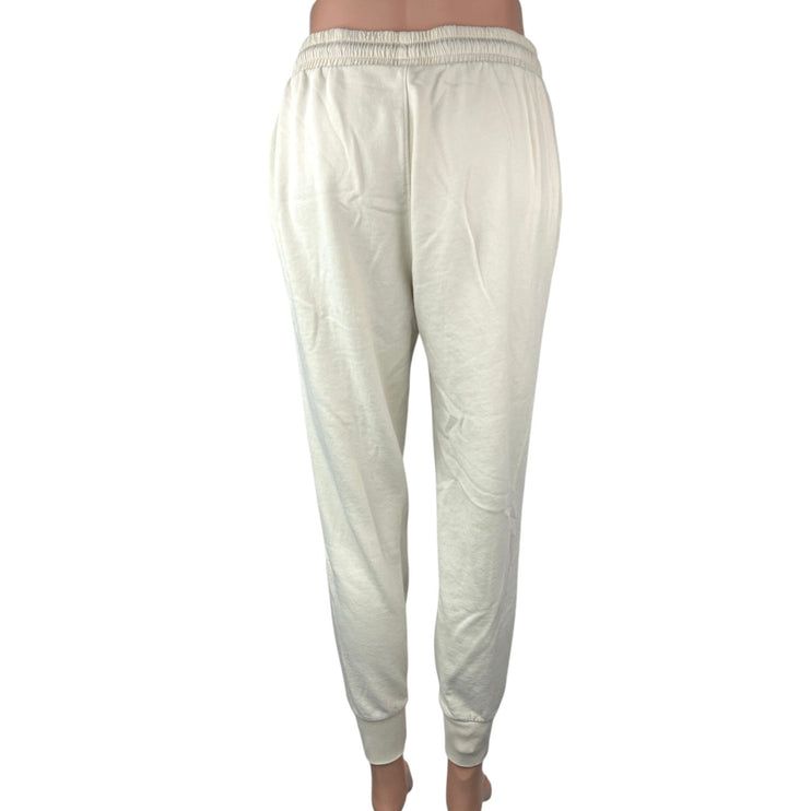 Gap Women's White Drawstring High Waisted Tapered Jogger Sweat Pants Size XS