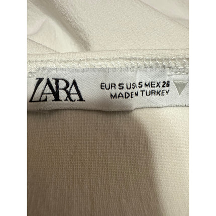 Zara White Sleeveless Halter Bandeau Cutout Cami Camisole Tank Bodysuit Top Sz S