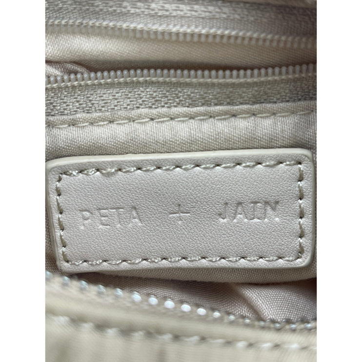 Peta & Jain Paloma Beige Cappuccino Nylon Crossbody Strap Hobo Bag Handbag OS