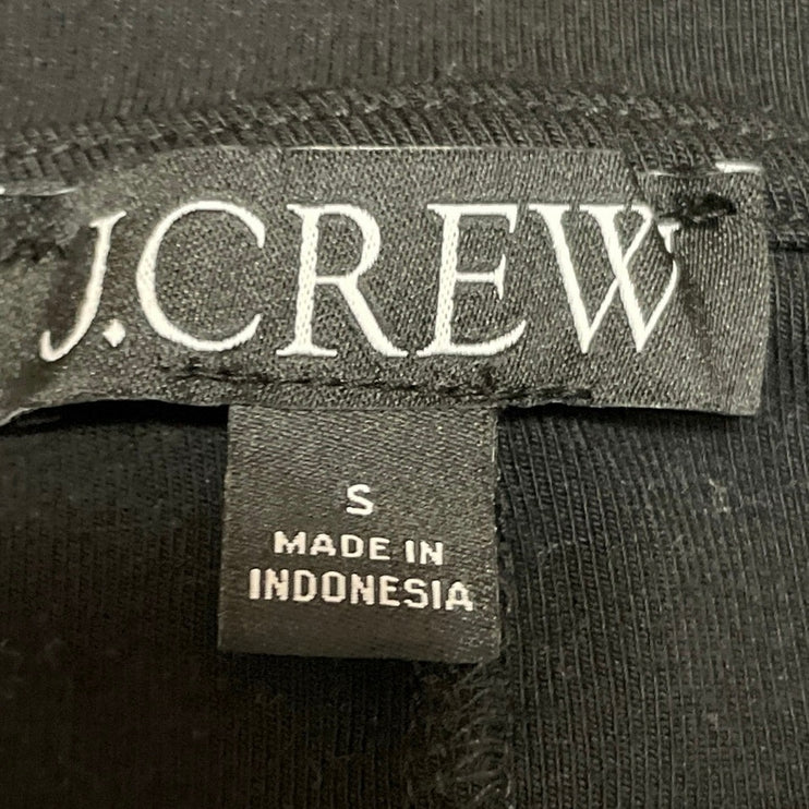 J.Crew Women's Black Short Sleeve Basic Casual Crew Neck T Shirt Tee Top Size S