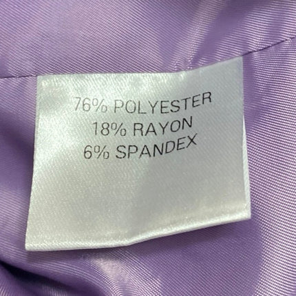 The Frankie Shop Women's Purple Long Sleeve Notch Blazer Coat Suit Jacket Sz 12