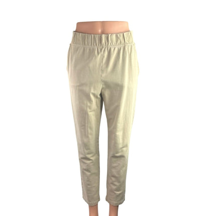 Aritzia Babaton Weekender Beige Straight Tapered Casual Lounge Trousers Pants S