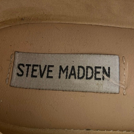 STEVE MADDEN Caddie White Rhinestone Jeweled Mary Jane Ballet Flats Shoes Sz 9M