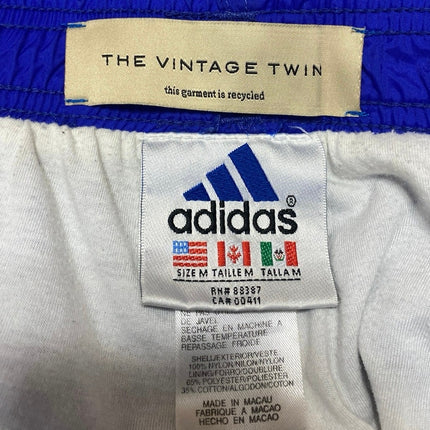 Adidas The Vintage Twin Women's Blue High Rise Jogger Athletic Sweat Pants Sz M