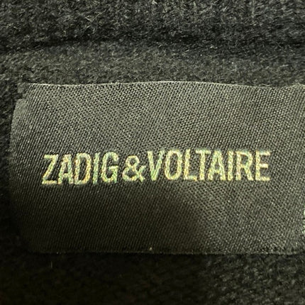 Zadig & Voltaire Delly Women's Black Flash Lightning Long Sleeve Sweater Top S