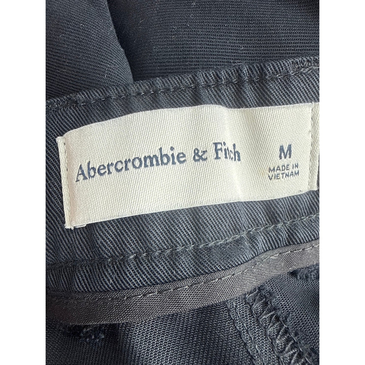 Abercrombie & Fitch Women's Black High Rise Pleated Casual Bermuda Shorts Size M