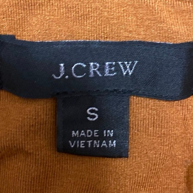 J.Crew Women's Orange Brown Sleeveless Racerback Stretch Sweater Tank Top Size S