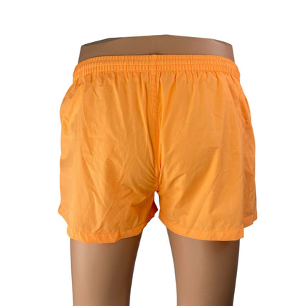 Zara Men's Orange High Waisted Drawstring Elastic Waist Mini Boxer Shorts Size M