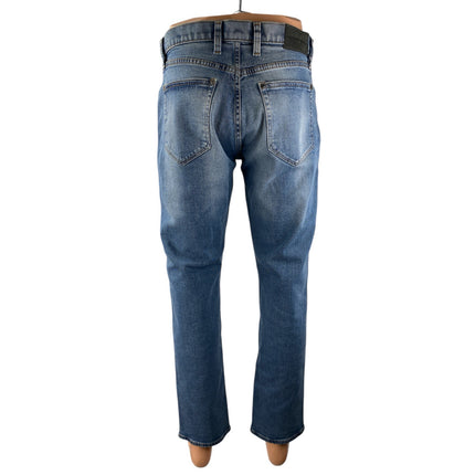Michael Kors Blue Wash Regular Fit High Rise Straight Denim Jeans Pants Size 32