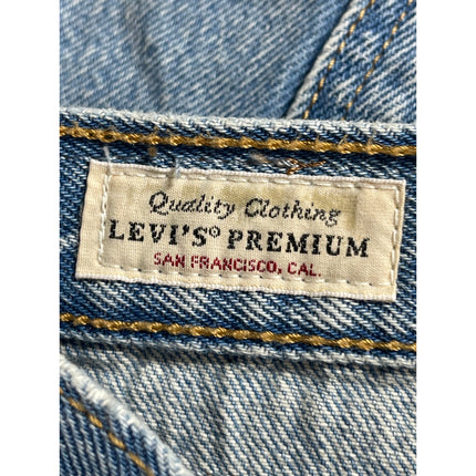 Levi's Women's Blue Light Wash Mini Flounce Flared A-Line Denim Jeans Skirt 29