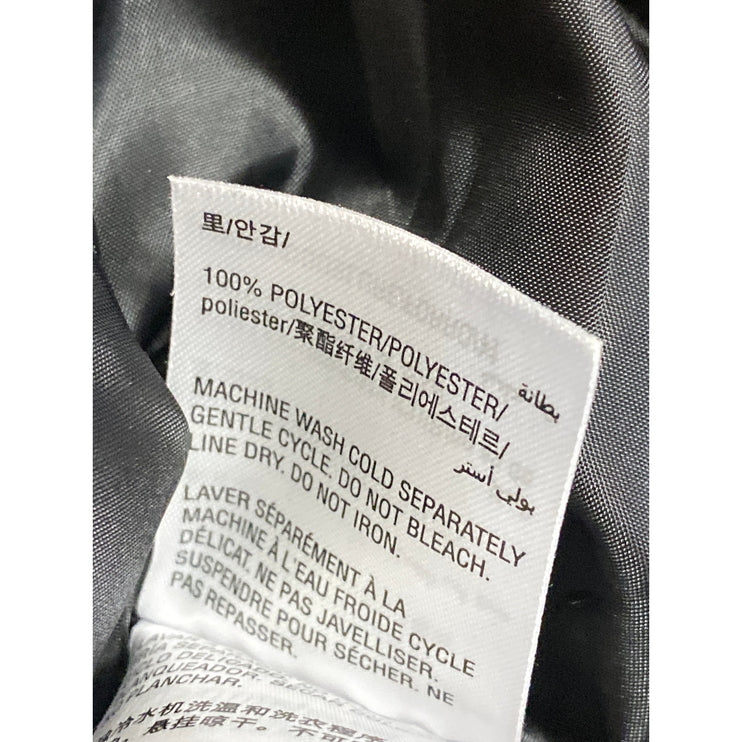 INC International Concepts Womens Black Faux Leather Moto Biker Coat Jacket Sz S