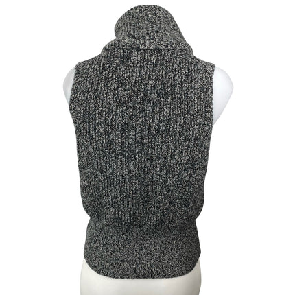 Theory 100% Cashmere Women's Gray Turtleneck Sleeveless Tank Vest Sweater Top S