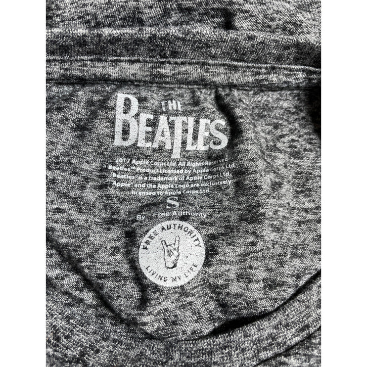 Free Authority The Beatles Abbey Road Graphic Gray Casual Tee T-Shirt Top Size S