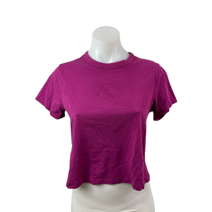 Lululemon Women's Pink Short Sleeve Crew Neck Boxy Athletic T Shirt Tee Top Sz 4