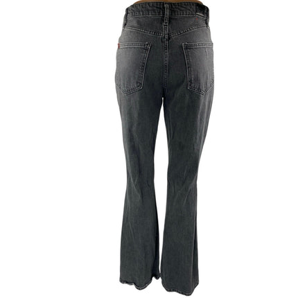 Urban Outfitters BDG Black Distressed High Rise Flared Bootcut Denim Jeans Sz 27