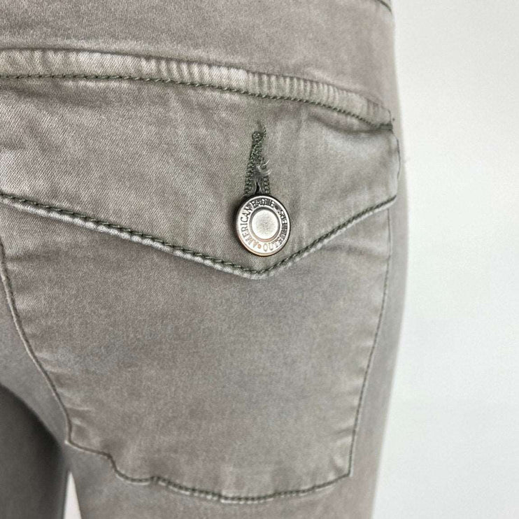 American Eagle Outfitters Tan Super Stretch Button Fly Mid Rise Skinny Jegging 4