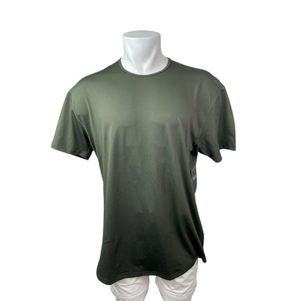 NEW BYLT Drop Cut Men's Green Short Sleeve Athletic Activewear Tee T-Shirt Top S