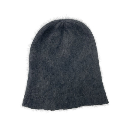 Puma Women's Black Fuzzy Eyelash Knit Winter Snow Beanie Bonnet Cap Hat Size OS