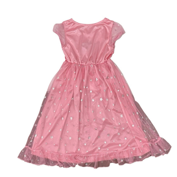 Bluey Bingo & Friends Girls Kids Pink Graphic Print Fantasy Nightgown Dress Sz 6