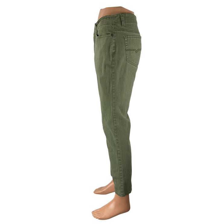 Vintage Genes 1891 Men's Green High Rise Straight Leg Denim Jeans Pants Size 32