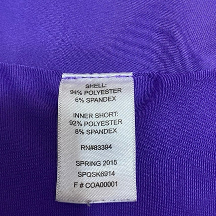 Prince Purple A Line Pleated Sporty Tennis Golf Athletic Skirt Skort Size S