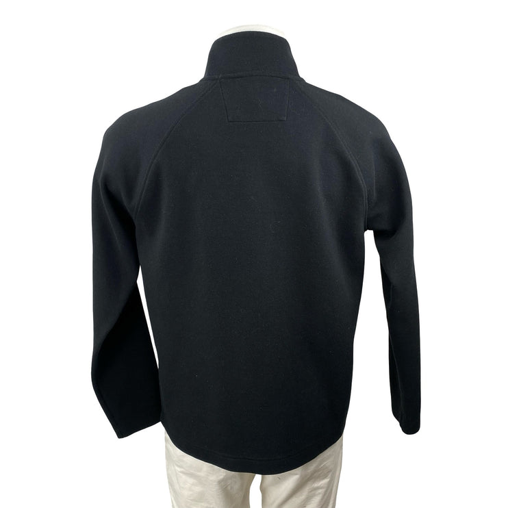 Banana Republic Men's Black Long Sleeve Full Zip Sweater Sweatshirt Top Size L