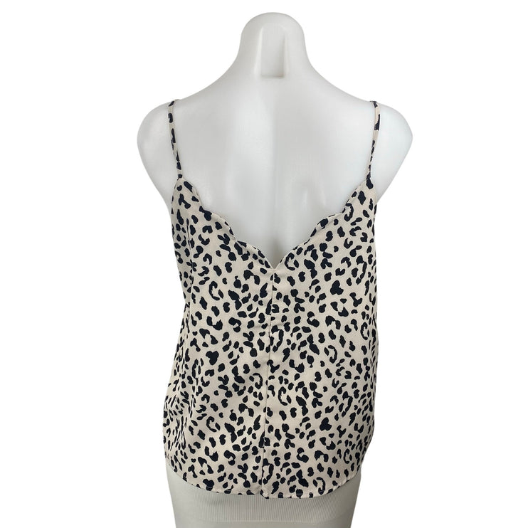 Hashttag Women's Gray Leopard Cheetah Sleeveless Cami Camisole Tank Top Size M