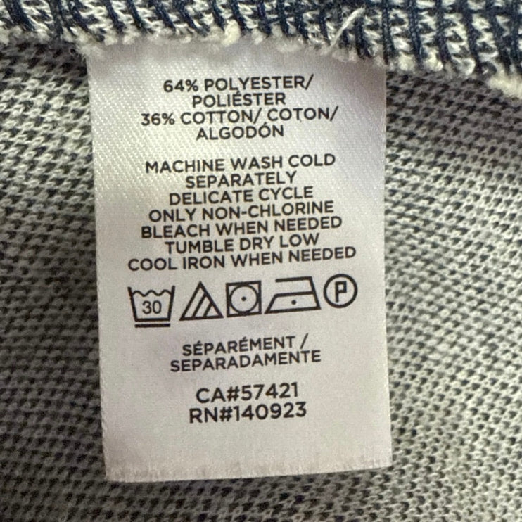 Ann Taylor LOFT Gray Sleeveless Knit Cami Camisole Bubble Hem Crop Tank Top Sz L