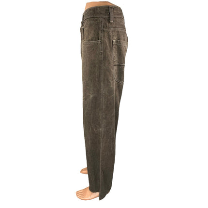 Southpole Men's Brown Washed Mid Rise Straight Leg Cotton Denim Jeans Size 36
