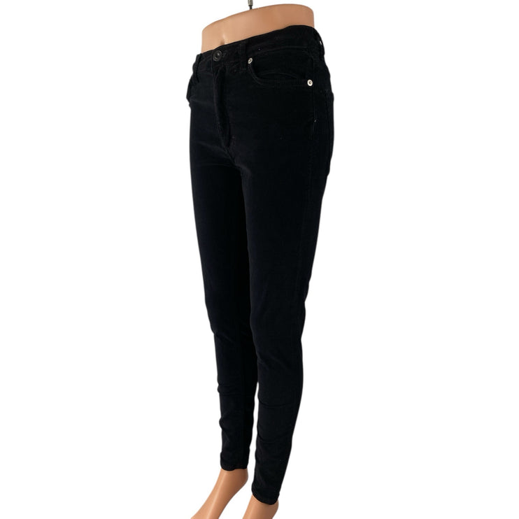 French Connection Womens Black Soft Stretch High Rise Skinny Denim Jeans Pants 6